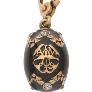 SOLD OUT EVERYWHERE!!! Stunning Alexander McQueen Crystal Embellished Egg Charm